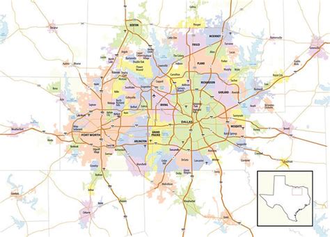 North Texas Map Showing Cities - Get Latest Map Update