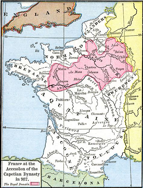 France at the Accession of the Capetian Dynasty