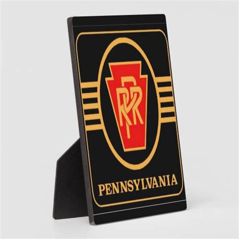 Pennsylvania Railroad Logo, Black & Gold Display Plaques