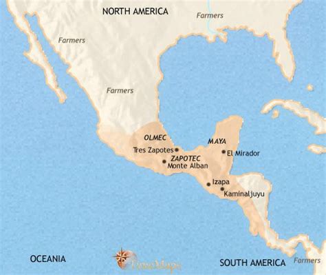 Monte Alban Map