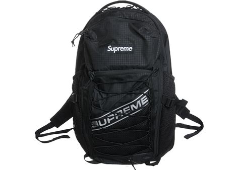 Supreme Logo Backpack Black - FW23 - US