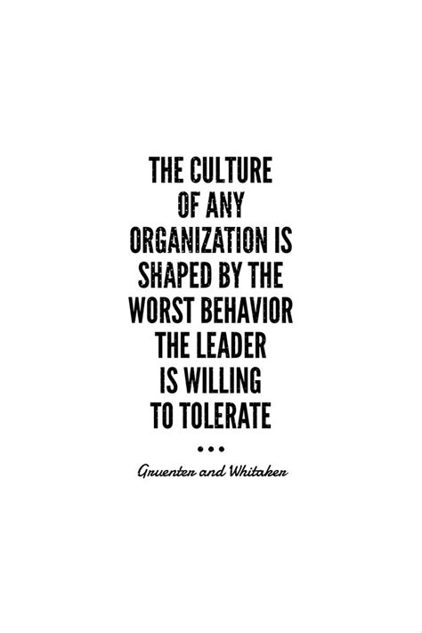 Leadership and Org Culture Quote in 2020 | Behavior quotes, Culture ...