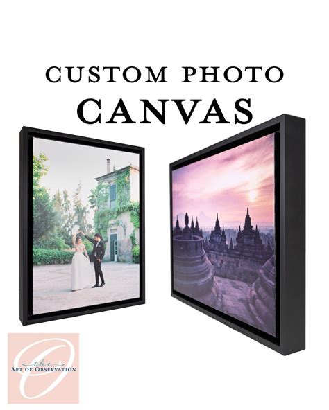 Canvas Custom Quote Photo Print With Text Personalized Gift - Etsy