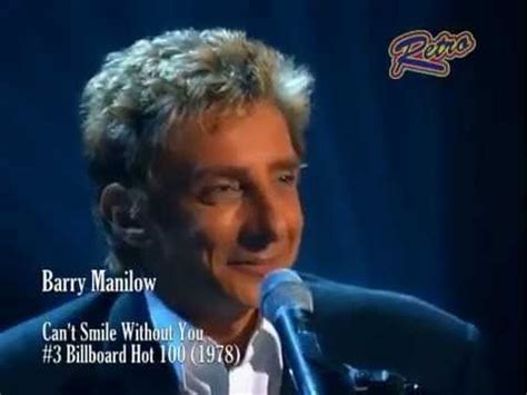 Barry Manilow - Can't Smile Without You (Video) - YouTube in 2020 | Barry manilow, You videos ...