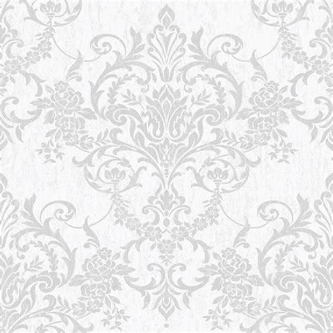 Silver Damask Wallpaper at Lowes.com