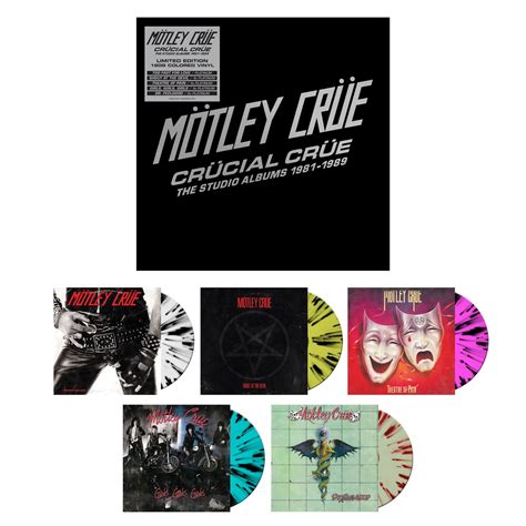 MOTLEY CRUE 'CRUCIAL CRUE - THE STUDIO ALBUMS 1981-1989' 5LP BOX SET ...