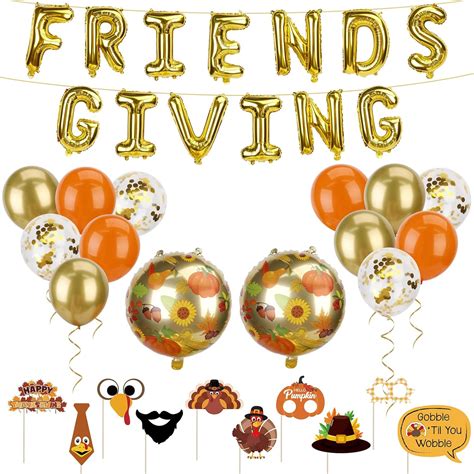 Amazon.com: Friendsgiving Party Decorations, Friendsgiving Balloons ...