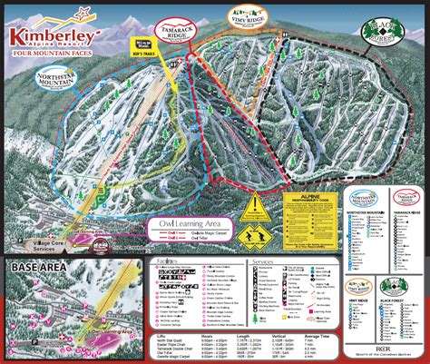 Resort Map – Kimberley Alpine Resort