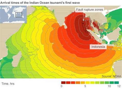 Map Indian Ocean Tsunami 2004