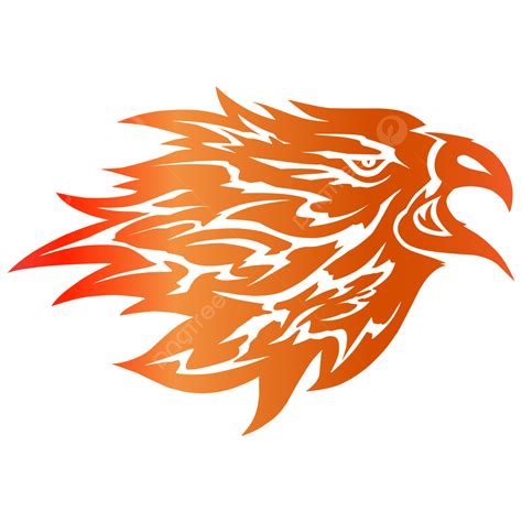 Fire Phoenix Bird Logo Attacking Prey, Phoenix, Fire, Bird PNG and ...