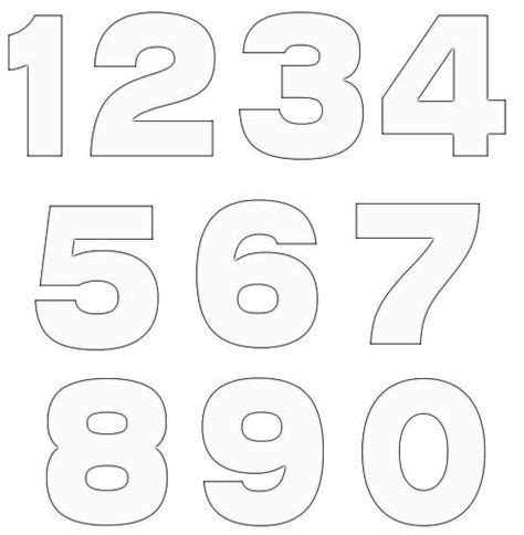 Printable Stencil Numbers | Francesco Printable