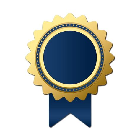 Premium Vector | Luxury golden award icon for certificate design blue ...