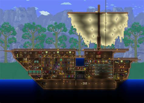 [WIP] My pirate ship so far. : r/Terraria