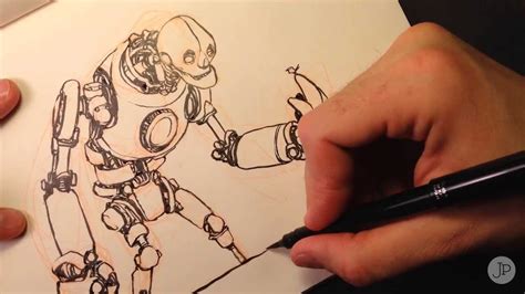 Drawing a Robot - YouTube