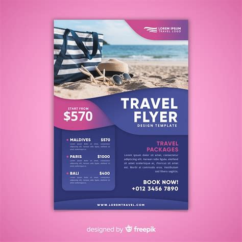 Travel flyer template | Free Vector