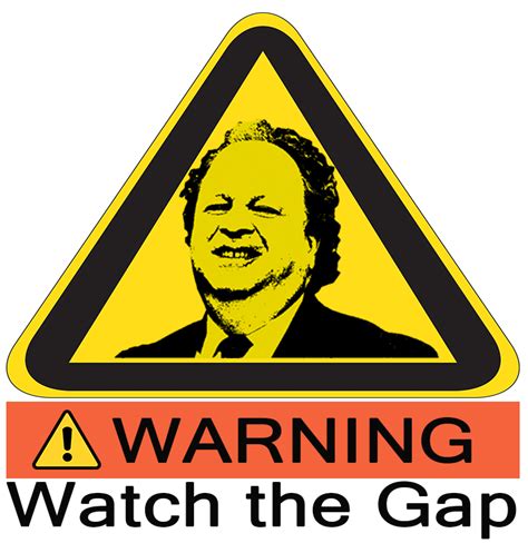 Warning Watch The Gap Yellow Text Sign Font Clip Art - Sign - Png ...