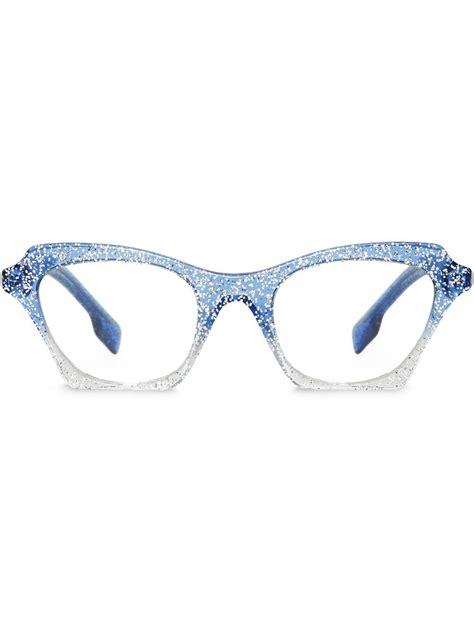 Burberry Glitter Detail Butterfly Optical Frames In Blue | ModeSens | Glasses fashion, Optical ...