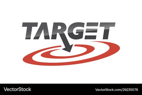 Target logo Royalty Free Vector Image - VectorStock