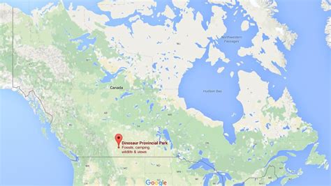 Where is Dinosaur Provincial Park on map Canada