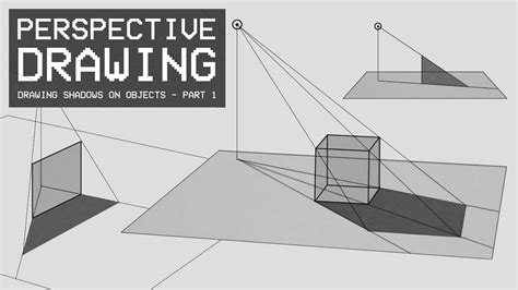 Perspective Drawing 22 - Drawing Shadows on Objects - YouTube