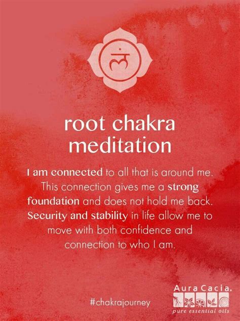 Root chakra meditation. #AuraCacia #chakrajourney | Root chakra meditation, Chakra meditation ...