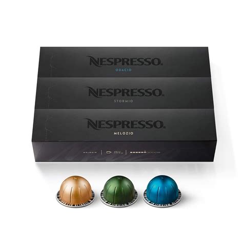 Buy Nespresso s VertuoLine, Medium and Dark Roast Coffee, Variety Pack, Stormio, Odacio, Melozio ...