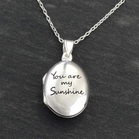 Sterling Silver You are My Sunshine Locket Necklace | FashionJunkie4Life