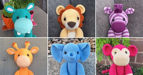Free Safari Animal Amigurumi Patterns | Jess Huff | Crochet elephant, Crochet elephant pattern ...
