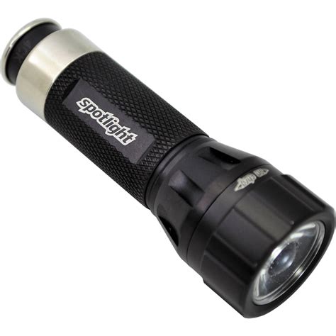 SpotLight Rescue LED Rechargeable Flashlight (Jet Black)