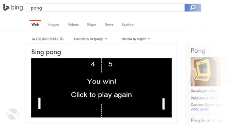 Microsoft challenges you to a game of Bing pong on its search site - Neowin