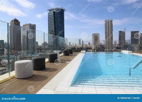 Skyscraper And Pool Editorial Image - Image: 38898185