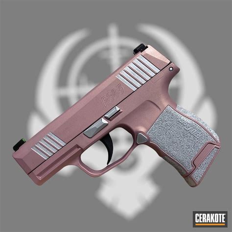 Sig Sauer P365 Cerakoted using Rose Gold | Cerakote