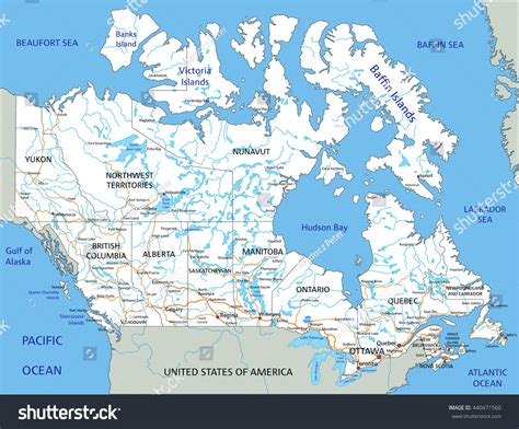 222 Map Canada Rivers Labelled Images, Stock Photos & Vectors ...