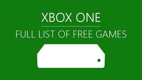 Full List of Free Xbox One Games