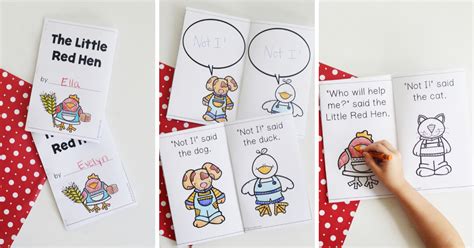 Free Little Red Hen Printable Book - Fun-A-Day!