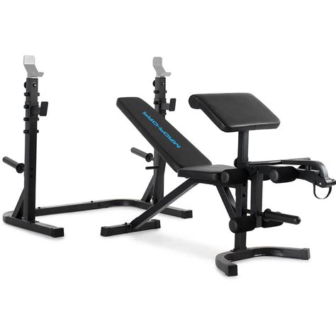 Adjustable Olympic Workout Weight Lifting Bench w/ Rack