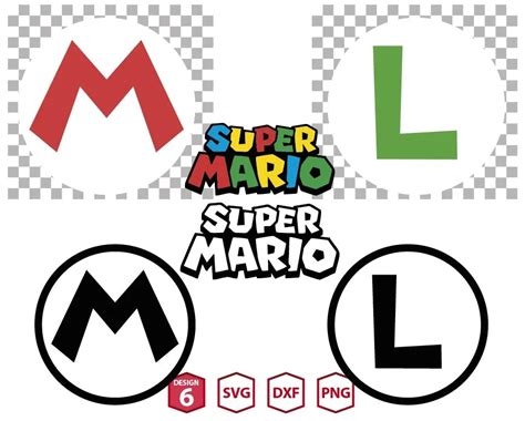 Logo Mario Bros Svg, Craft with Cricut, UPP257 | UPPLOP Graphics Resources