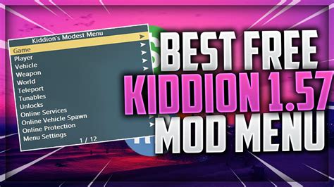 Kiddion's Modest Menu 0.9.0.7 by Falew - Free download on ToneDen