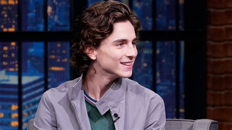 Watch Late Night with Seth Meyers Interview: Timothée Chalamet on ‘The ...