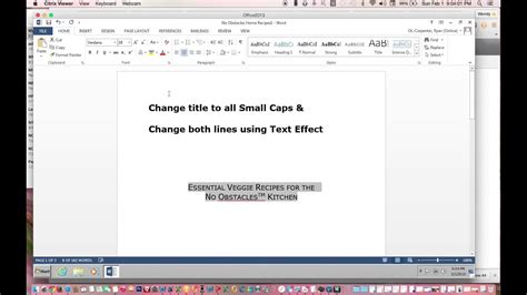 Small caps in word mac - senturinboard