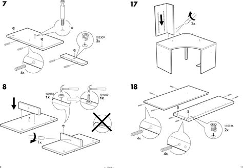 Ikea Mikael Corner Workstation Assembly Instruction