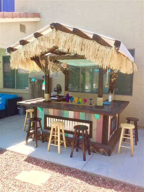 Back Yard Tiki Bar | Outdoor tiki bar, Diy outdoor bar, Tiki bars backyard