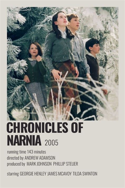 minimalist movie polaroid poster - chronicles of narnia | Capas de filmes, Pôsteres de filmes ...