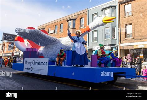 Toronto, Canada. 20th Nov, 2022. A float is seen during the 2022 Toronto Santa Claus Parade in ...