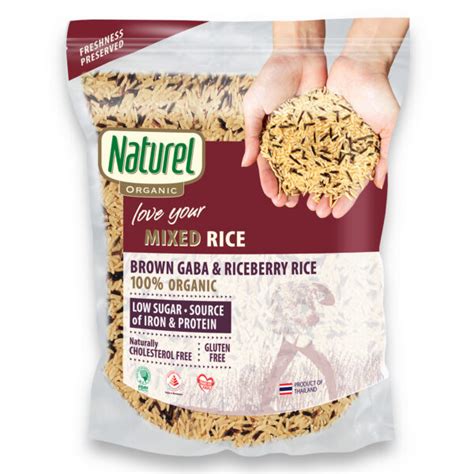 Naturel Organic Brown GABA and Riceberry Rice - Naturel