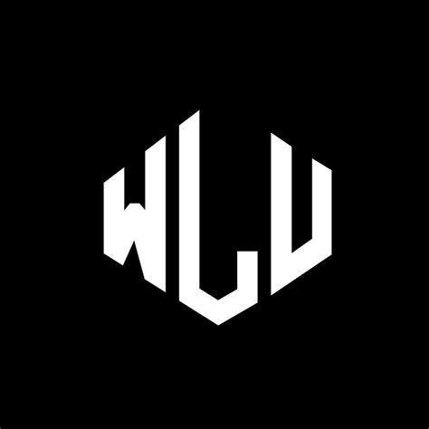 WLU letter logo design with polygon shape. WLU polygon and cube shape logo design. WLU hexagon ...