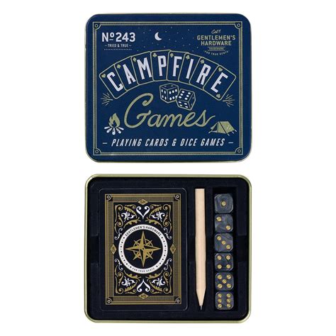 Campfire Card and Dice Game in gift Tin – black flamingo store