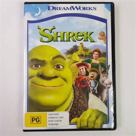 SHREK DVD DREAMWORKS Animated Film Mike Myers Cameron Diaz Eddie Murphy ...