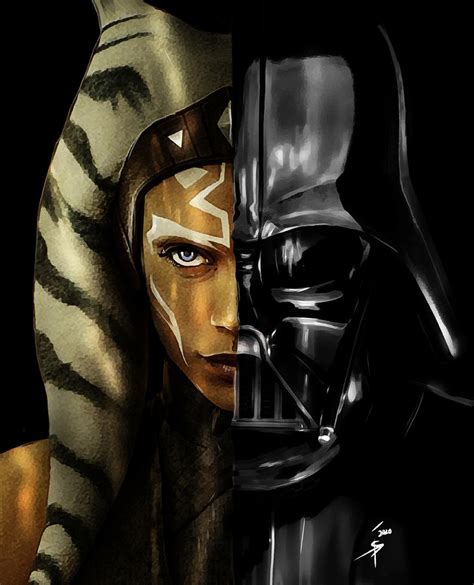 Ahsoka and Vader Digital Art by Isatonic Lab - Pixels