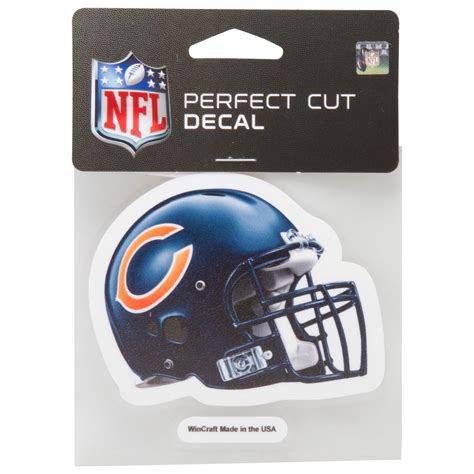 Chicago Bears 4" x 4" Helmet Perfect Cut Decal – Clark Street Sports